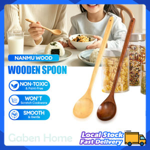 Wooden Long handle Spoon Soup Stirring Mixing Spoon Sudu Kayu Panjang Sup Wooden Dinnerware Wooden Kitchenware 长柄木勺