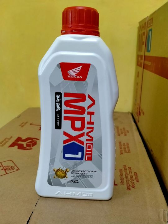 OLI MOTOR HONDA AHM MPX1 SAE 10W30 SL ISI 800 ML COCOK UNTUK MOTOR