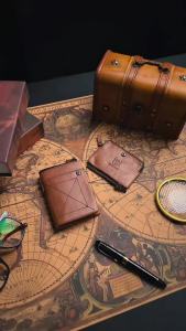 BULLCAPTAIN Authentic Leather Mens Wallet Short Purse Small Retro Wallet Brand High RFID New Short Wallet
