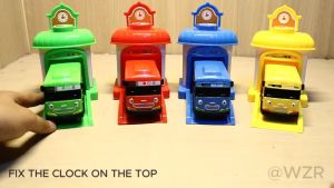 4IN1 Big Tayo bus pull back toy car bus toy for kids Tayo bus 4 in 1 bus toys for kids boys