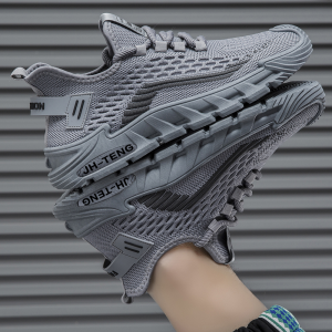 Leedoo Sepatu Sneakers Pria Fashion Shoes Men Kets Lari Casual Keren Sepatu Jalan Santai Terbaru Hitam MR175