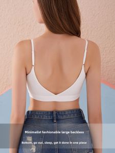 MiiOW | Cat Lady Modal Thin Strap Vest Women Summer Base Layer White Chest Pad Beautiful Back Tube Top Inner Wear Casual Home Wear