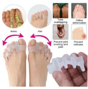 1pair Silicone Toes Separator Spreader Correction Relief Hallux Valgus toe Separators Hallux Valgus Bunion Correct