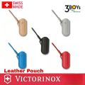 Victorinox Leather Pouch ซองใส่มีดสีสันสดใสพร้อมเชือกพาราคอร์ด ผลิตจากหนังแท้. 