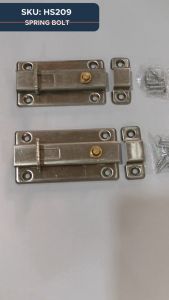 Stainless Steel Spring Bolt with Push Botton