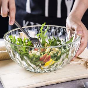 Attractive Glass Salad Bowl for Fruits and Veggies