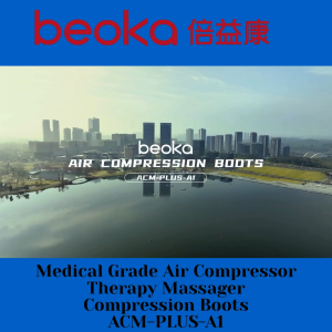 Beoka Air Compression Pro Gen 2 Wireless Leg Compression Massager Boots | 5 Chambers | 15 Levels | App Control