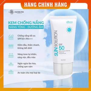 Kem Chống Nắng Morena Sun Solution Huyền Phi 50ml SPF 50+ PA+++ Phổ Rộng Nâng  Kiềm Dầu