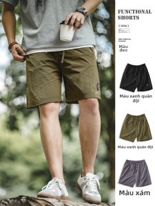 MADEN | Quần Shorts Nylon Nhẹ Khô Nhanh có Chất Liệu cho Mùa Hè