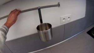 IKEA KUNGSFORS ภาชนะสแตนเลสทรงกระบอก ในเซต 12*26.5ซม