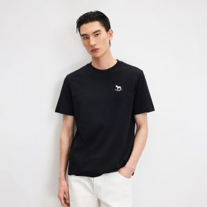 Jack Jones | Cotton French Bulldog Embroidery T-Shirt