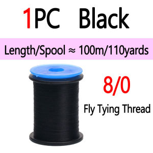 1PC 100m 8/0 Twisted Fly Tying Thread High Tensile Line For Midge Nymph Streamer Trout Fishing Lures Fly Tying Material