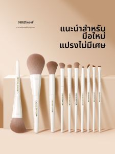 OEIEZ | Professional Eye Shadow Blush Contour Make-up Brush Set Animal Hair