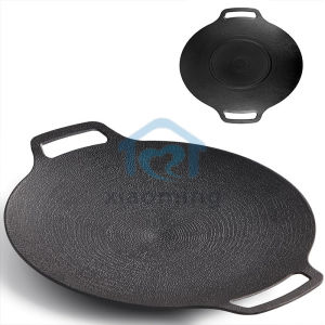 Wajan Panggangan Grill Pan Korea Datar Anti Lengket Ukuran 34cm Korea Marble Non Stick Multi GUna