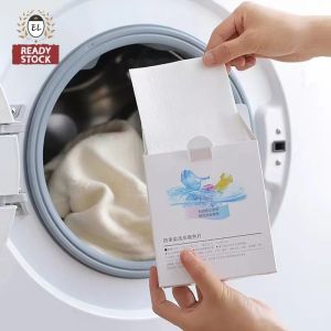 Anti-Dye Laundry Sheet🔥Ready Stock🔥Colour Absorption Washing Machine Film / Kain Penyerapan Warna Dobi 防串染色片