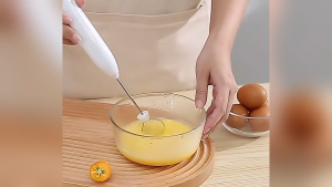 TMS - Electric Hand Mixer 2in1 Rechargeable Portable Alat Pengaduk Pembuih Susu Kopi Telur Creamer