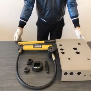 Máy Khoét Lỗ Thủy Lực Cầm Tay SYK8B - Bộ Khoét Máng Tôn Thủy Lực - Chuyên Dụng Cho Thợ Làm Tủ Điện Công Nghiệp