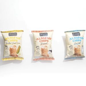 De La Lita เดอลาลิต้า อัลมอนด์ชิปส์ ขนมแผ่นอบกรอบ ขนมคลีน แคลต่ำ Almond Chips (25 g)
