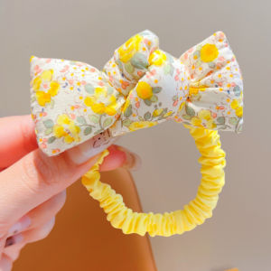 Colorful Bow Floral Hair Ties Elastic