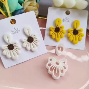 Creative Flower Shape Polymer Clay Cutter Soft Pottery Mold Diy Jewelry Pendant Shape Cutting Mold Pottery Tools