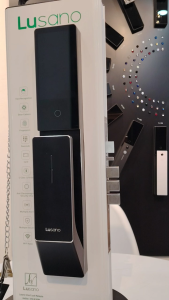 LUSANO Space X Slim & Sleek Smart Digital Door Lock with 3D Face Recognition & Video Intercom - Secure & Durable Wooden Door Access