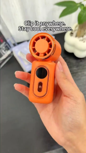 Mini Portable Handheld Clip Fan 3-in-1 Rechargeable 3000mAh Battery 5 Speeds 180 Adjustable Airflow USB charging 迷你风扇