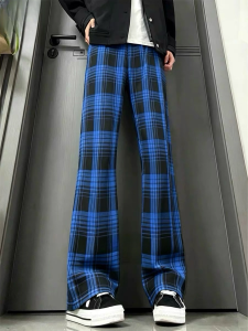 CHENMU | Quần Lụa Mát Vintage Check Ôm Body Mùa Hè