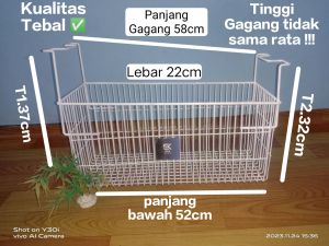 Keranjang Freezer Bahan Besi Tebal Berlapis pelastik