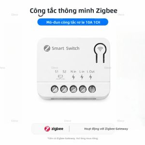 Mô-đun Công Tắc Thông Minh ZigBee 1/2/3CH Cho Động Cơ Rèm Cuốn Điện Hoạt Động Với 2MQTT TUYA Alexa Google Điều Khiển Từ Xa Bộ Ngắt Rèm