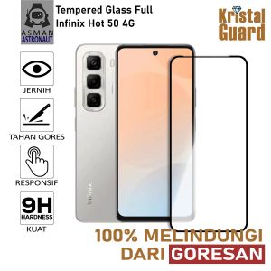Tempered Glass Full Kaca Untuk Infinix Hot 50 4G | Pelindung Layar KristalGuard