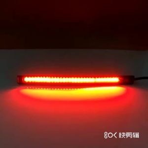 KEVANLY | 1/2Pcs 12V 5W Motorcycle LED Rear Tail Light Turn Signal Light Strip Brake Stop Auxiliary Driving Lamp Running Light Universal