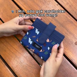 Nala Berry Blue - Dompet kartu lipat Cardholder Dompet pria wanita Card wallet Dinamican Supply