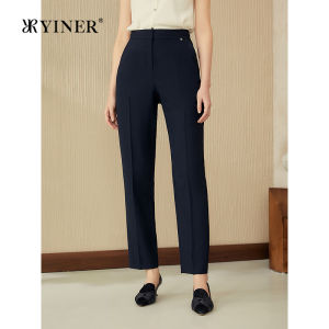Summer OL Style High Waist Slim Fit Flax Feel Pencil Pants