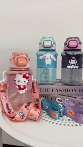 BOTOL MINUM KUROMI TERBARU (HX-3125) BOTOL MINUM ANEKA KARAKTER SANRIO KAPASITASL 800ML BPA FREE