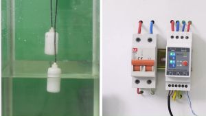 Bộ Phao điện tử an toàn 9V-1.5KW - cảm biến 2 mức nước bồn chứa- Combo phao điện tử GL2A và Rơ le báo mức SRF-111X Plus