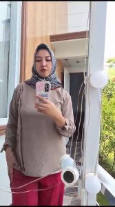 Camelia Crincle Blouse Crincle | Atasan Wanita Terbaru