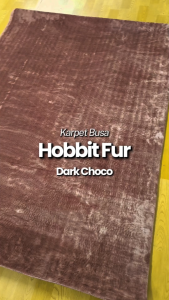 KARPET BULU KAMAR TIDUR 140 x 200 HOBBIT FUR BY ALICE - DARK CHOCO