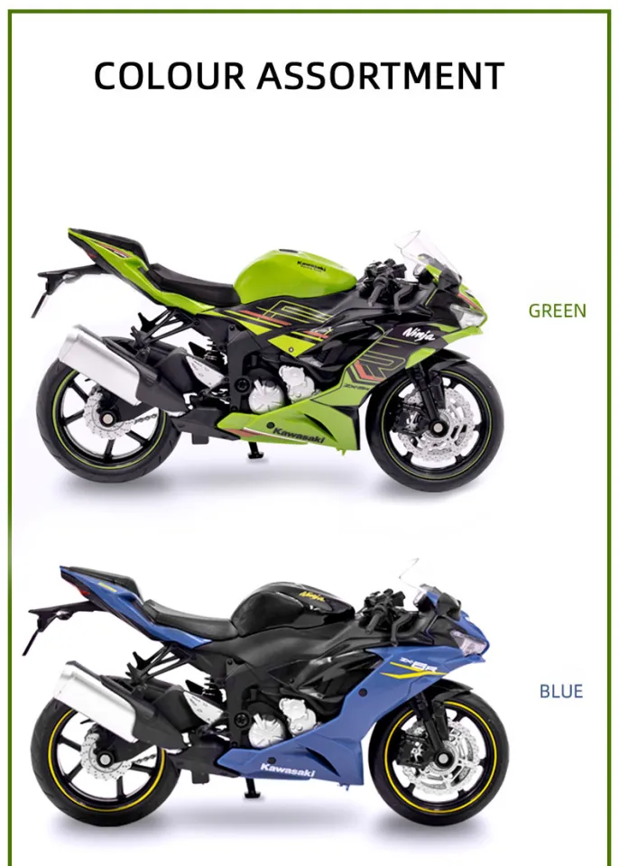 1/12 Kawasaki Ninja ZX-6R Motorcycle Toy 1:12 RMZ City Diecast
