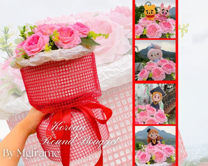 Buket%20korea%20bulat/korean%20round%20bouquet/buket%20mawar%20gaya%20korea%20-%20Image%202