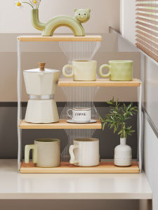 Desktop Organizer Small Multiple Level Shelving