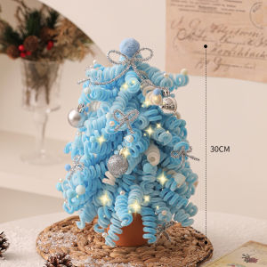 XIXIAOER | DIY Twist Stick Small Christmas Tree Ornament Blue