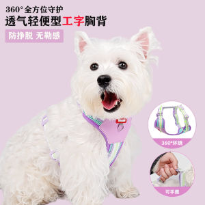 Small Medium Dog Chest Harness Vest Type Leash Outdoor Walking Non Choking G-Shape Pet Supplies for Puppies Cats