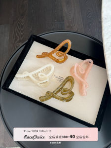 RaceChoice กิ๊บติดผมอะคริลิค High-End Feeling Shark Clip สําหรับผู้หญิงสไตล์ญี่ปุ่นและเกาหลี Uninlaid เครื่องประดับผม