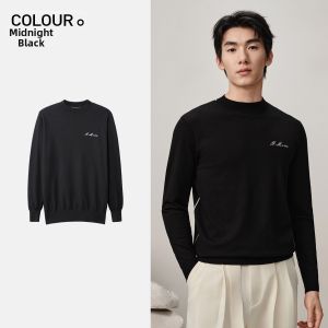 Breathable Moisture-Wicking Easy-Match Machine Washable Mens Sweater