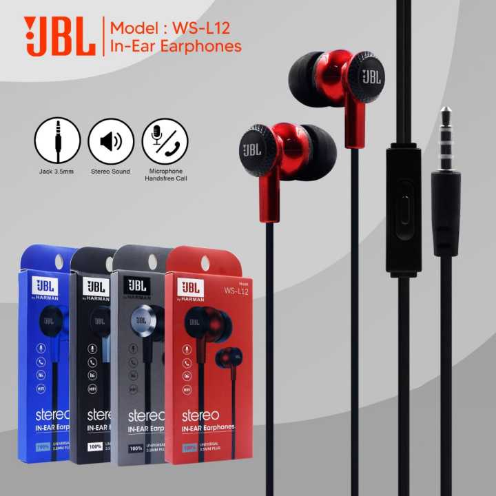 Headset Handset JBL WS L12 By Herman Earphone Handsfree All Type