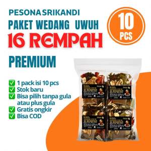 10 pcs Wedang Uwuh 16 Rempah Plus Gula Batu Premium Label Per Pcs