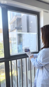 Black Hardware Frosted Glass Paint Window Paint Sun Protection Protecting Privacy Frosted Paint Waterproof Glass Frosted Paint Cat Kaca Glass Coating Non Toxic Eco Friendly  玻璃磨砂漆