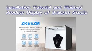 Zkeezm 80/60/50cm Photography Studio Box Mini Portable Studio Photo Box Led Soft Box Picture Studio