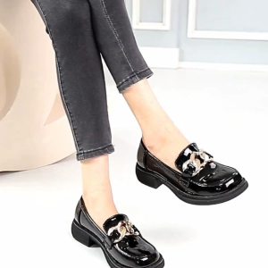 British Style Loafers shoes for Women Students Black work shoes new Fashion