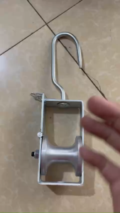 Puly nhôm móc câu kéo dây cáp điện 90x65mm